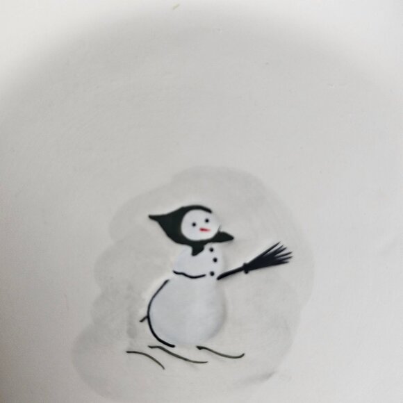 Williams Sonoma Set of 6 Assorted Snowman Dessert Plates Seasonal Collection - Picture 4 of 14